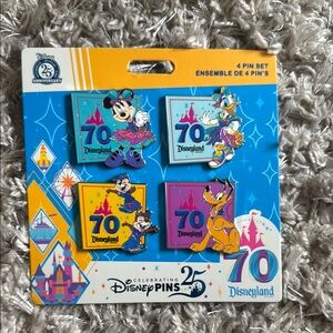 Disneyland 70th Anniversary Pin Set - Booster set